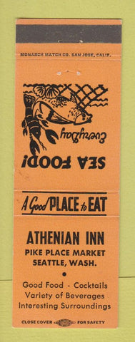 Matchbook Cover - Athenian Inn Seattle WA