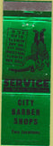 Matchbook Cover - City Barber Shop Des Plaines Mount Prospect IL