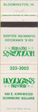 Matchbook Cover - Hooligans Drinkery Bloomington IN