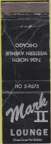 Matchbook Cover - Mark II Lounge Chicago IL POOR