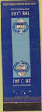 Matchbook Cover - The Cliff San Francisco CA