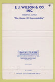 Matchbook Cover - 1956 Dodge EJ Wilson Medina OH WEAR 40 Strike