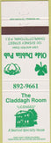 Matchbook Cover - Claddagh Room Charlottetown Price Edward Island