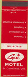Matchbook Cover - Capri Motel St Catharines ON