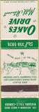 Matchbook Cover - Oakes Drive Motel Niagara Falls