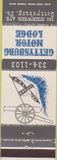 Matchbook Cover - Gettysburg Motor Lodge PA
