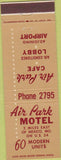 Matchbook Cover - Air Park Motel Mexico MO