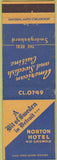 Matchbook Cover - A Bit of Sweeden Detroit MI Norton Hotel WEAR