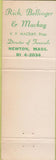 Matchbook Cover - Mackay Funeral Home Newton ME