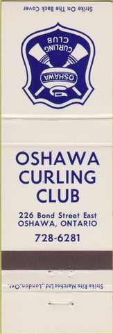 Matchbook Cover - Oshawa Curling Club ON