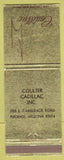 Matchbook Cover - Coulter Cadillac Phoenix AZ