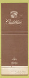 Matchbook Cover - Cooke Cadillac Sarasota FL
