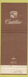 Matchbook Cover - Page Motors Cadillac Milford CT