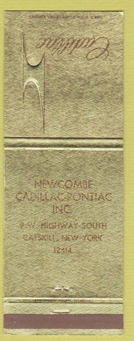 Matchbook Cover - Newcombe Cadillac Pontiac Catskill NY