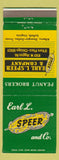 Matchbook Cover - Earl Speer Peanut Broker Albany GA Dallas TX Suffolk VA