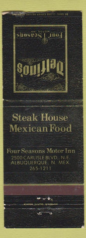 Matchbook Cover - Delfino's Mexican Food Albuquerque NM WEAR