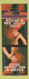 Matchbook Cover - Ditto's Jeans girlie Eastland TX