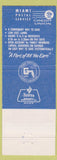 Matchbook Cover - Miami Postal Service Credit Union FL 50th