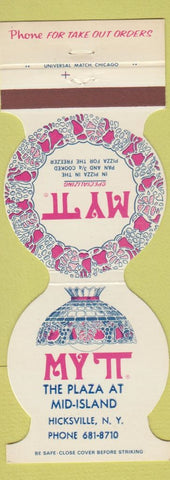 Matchbook Cover - My T Pizza Hicksville NY