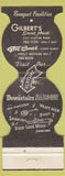Matchbook Cover - Gilbert's Steak House Jackson MI
