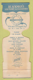 Matchbook Cover - Blackman's Laundry Cleaners Alexandria LA Jewelite