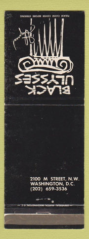 Matchbook Cover - Black Ulysses Washington DC WEAR