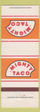 Matchbook Cover - Might Taco Buffalo Amherst Tonawanda Cheektowaga NY