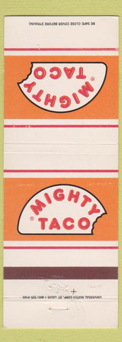 Matchbook Cover - Might Taco Buffalo Amherst Tonawanda Cheektowaga NY