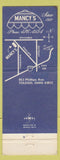 Matchbook Cover - Mancy's Restaurant Toledo OH
