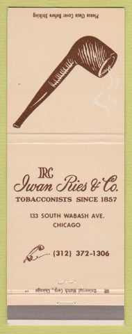 Matchbook Cover - Iwan Ries Tobacco Chicago IL