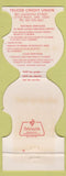 Matchbook Cover - Arkansas Razorbacks Telco Credit Union Little Rock AR
