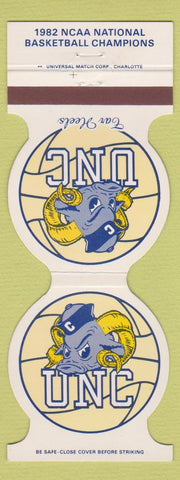 Matchbook Cover - North Carolina Tar Heels 1982 National Champions