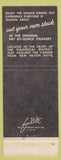 Matchbook Cover - Phil Lehr's Steakery San Francisco CA