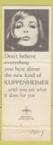 Matchbook Cover - Kuppenheimer Clothes Bartel's Chehalis WA WEAR