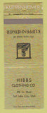 Matchbook Cover - Kuppenheimer Clothes Hibbs Salt Lake City UT #1
