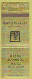 Matchbook Cover - Kuppenheimer Clothes Hibbs Salt Lake City UT #2