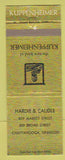 Matchbook Cover - Kuppenheimer Clothes Hardie Caudle Chattanooga TN #1