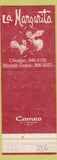 Matchbook Cover - La Margarita Chicago Morton Grove IL Gemini