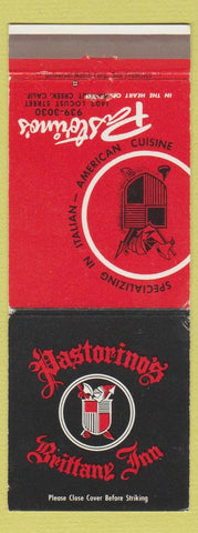 Matchbook Cover - Pastorino's Walnut Creek CA #2 WEAR