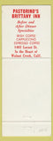Matchbook Cover - Pastorino's Walnut Creek CA #2 WEAR