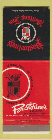 Matchbook Cover - Pastorino's Walnut Creek CA