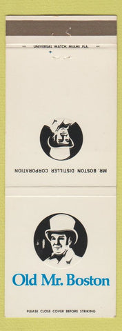 Matchbook Cover - Old Mr Boston Liquor