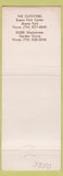 Matchbook Cover - Ditto's Jeans girlie Garden Grove Buena Park CA