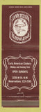 Matchbook Cover - Potomack Restaurant Washington DC