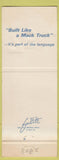 Matchbook Cover - Mack Trucks Semis #2