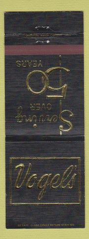 Matchbook Cover - Vogel's Restaurant Whiting IN