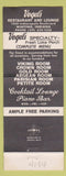 Matchbook Cover - Vogel's Restaurant Whiting IN