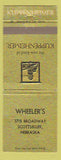 Matchbook Cover - Kuppenheimer Clothes Wheeler's Scottsbluff NE