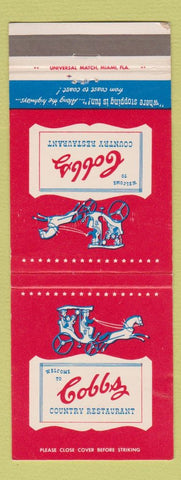 Matchbook Cover - Cobbs Restaurant WEAR