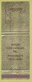 Matchbook Cover - Snyder Oldsmobile Cadillac Phoenixville PA